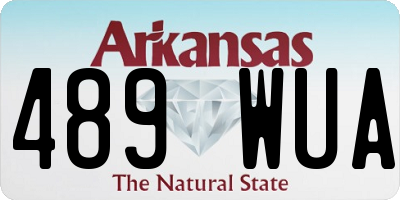 AR license plate 489WUA