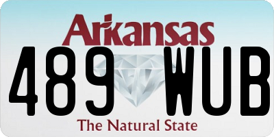 AR license plate 489WUB