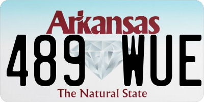 AR license plate 489WUE