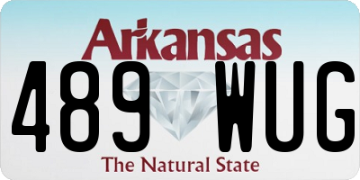 AR license plate 489WUG