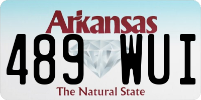 AR license plate 489WUI