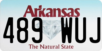 AR license plate 489WUJ