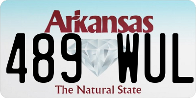 AR license plate 489WUL