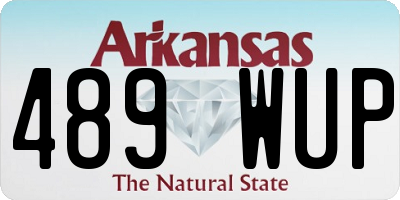 AR license plate 489WUP