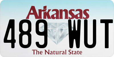 AR license plate 489WUT