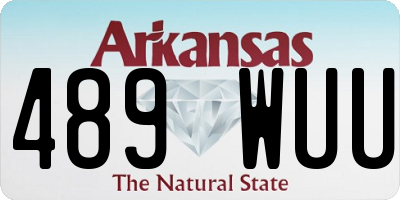 AR license plate 489WUU
