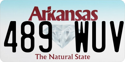 AR license plate 489WUV
