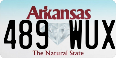 AR license plate 489WUX