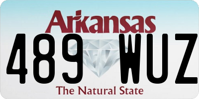 AR license plate 489WUZ