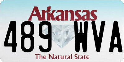 AR license plate 489WVA