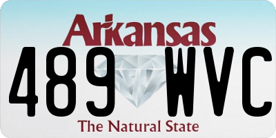 AR license plate 489WVC