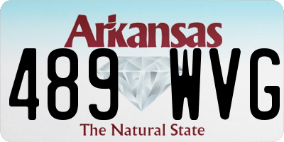 AR license plate 489WVG
