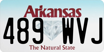 AR license plate 489WVJ