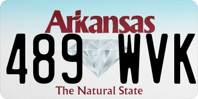 AR license plate 489WVK