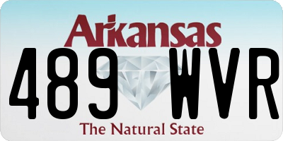 AR license plate 489WVR