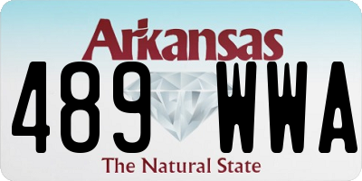 AR license plate 489WWA