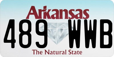 AR license plate 489WWB