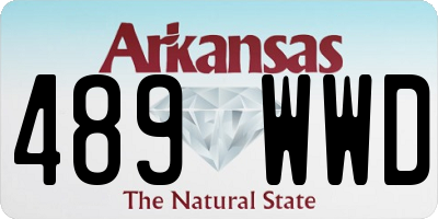 AR license plate 489WWD