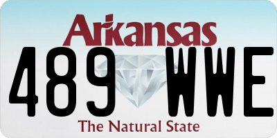 AR license plate 489WWE