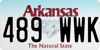 AR license plate 489WWK