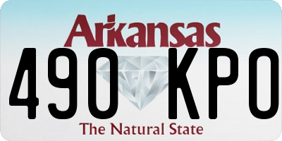 AR license plate 490KPO