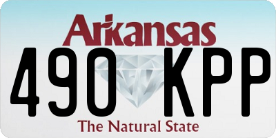 AR license plate 490KPP