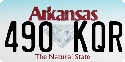 AR license plate 490KQR
