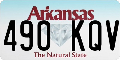 AR license plate 490KQV