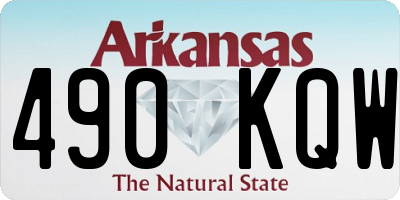 AR license plate 490KQW