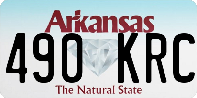 AR license plate 490KRC
