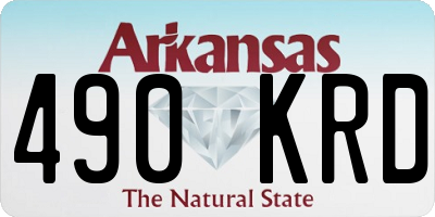 AR license plate 490KRD