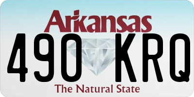 AR license plate 490KRQ