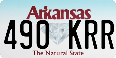 AR license plate 490KRR