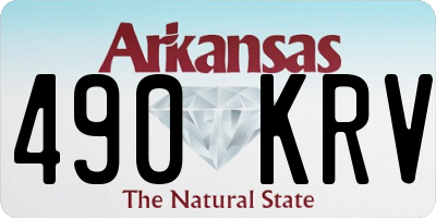 AR license plate 490KRV
