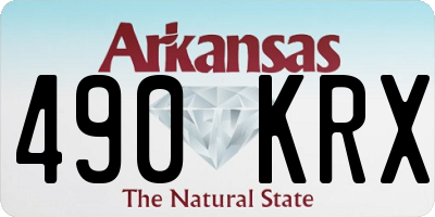 AR license plate 490KRX