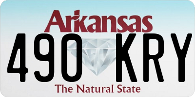 AR license plate 490KRY
