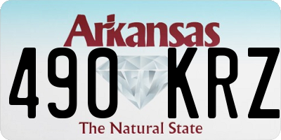AR license plate 490KRZ