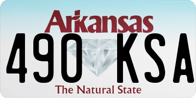 AR license plate 490KSA