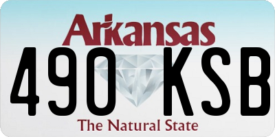 AR license plate 490KSB