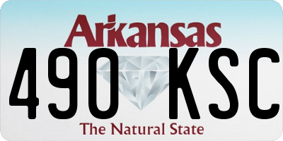 AR license plate 490KSC