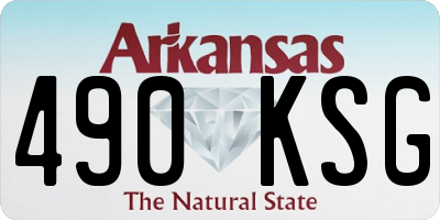 AR license plate 490KSG