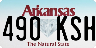 AR license plate 490KSH