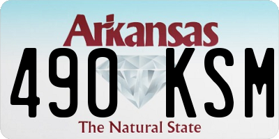 AR license plate 490KSM