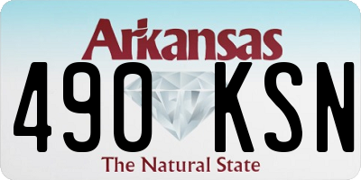 AR license plate 490KSN