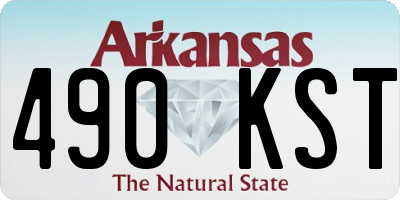 AR license plate 490KST