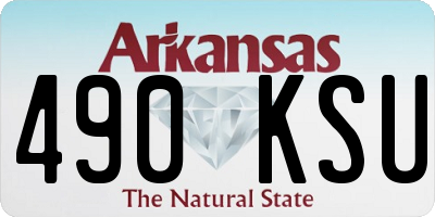 AR license plate 490KSU