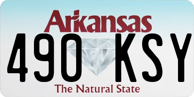 AR license plate 490KSY