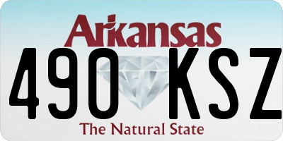 AR license plate 490KSZ