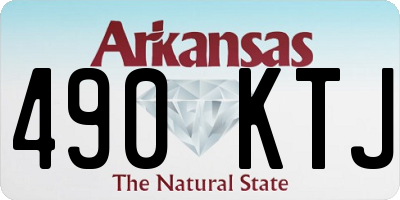 AR license plate 490KTJ