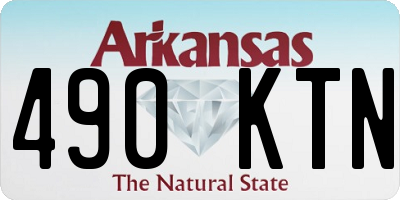 AR license plate 490KTN